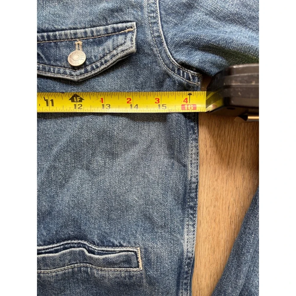 Madewell Denim Lady Jacket Womens Medium Wash Button Front Blue Size XS - Picture 11 of 12